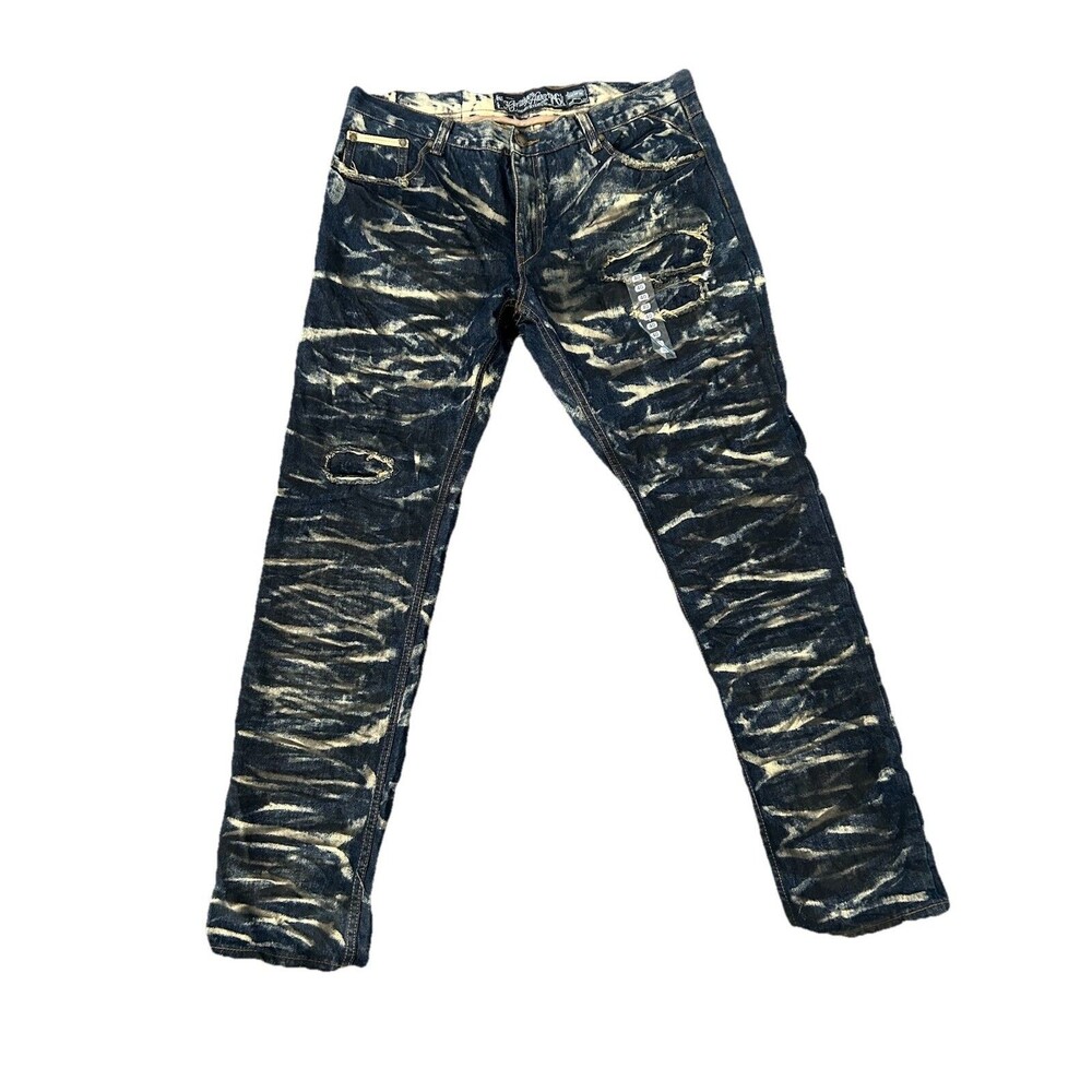 The Heritage By America 1776 Men’s Distressed Acid Wash Denim Jeans Size 40x34